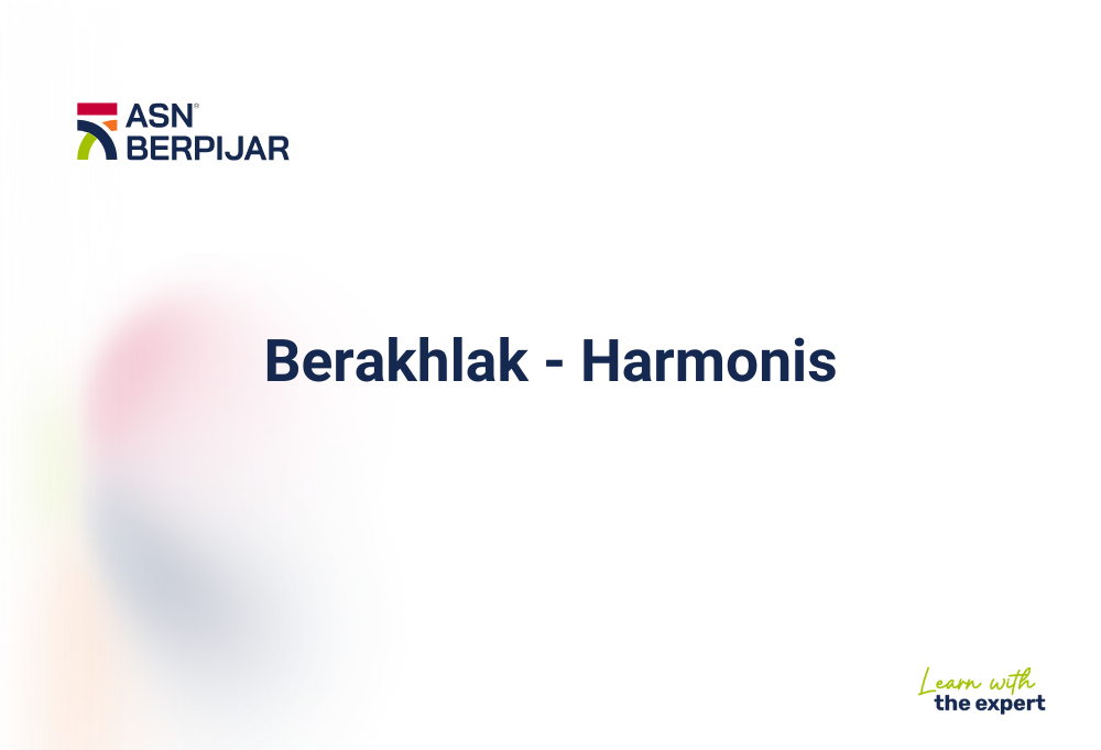 Berakhlak - Harmonis (3 JP)