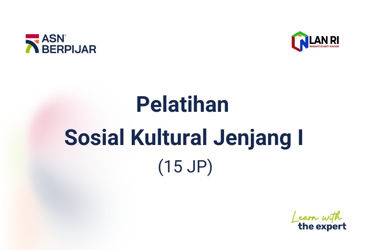 Pelatihan Sosial Kultural Jenjang 1 (15 JP)